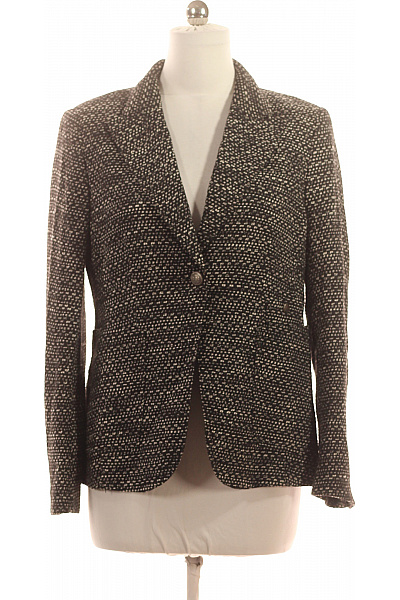 MARC AUREL Dámské sako teplé elegantní vypasované vzorované černobílé na běžné nošení Velikost 42 | MARC AUREL | obrázek 2