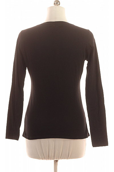 LIU JO Dámské černé tričko dlouhý rukáv s kulatým výstřihem s nápisem Vel. M | LIU JO | obrázek 2