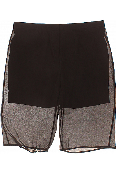 COS Dámské černé Polyesterové šortky Volné Průsvitné Ležérní Moderní Vel. EU 38