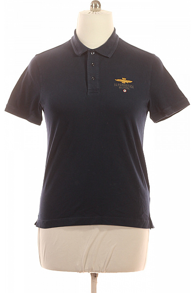 Aeronautica Militare Pánské tmavě modré polo tričko s krátkým rukávem a výšivkou Velikost L | Aeronautica Militare | obrázek 2