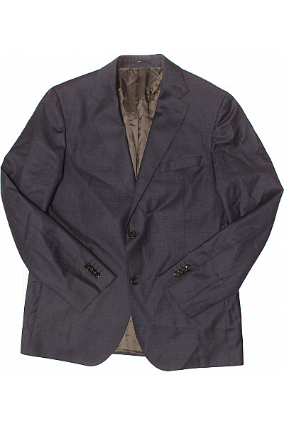 Eduard Dressler Pánský společenský oblek tmavě šedý jemný vzor vlněný dvouřadý Vel. 52 | Eduard Dressler | obrázek 2