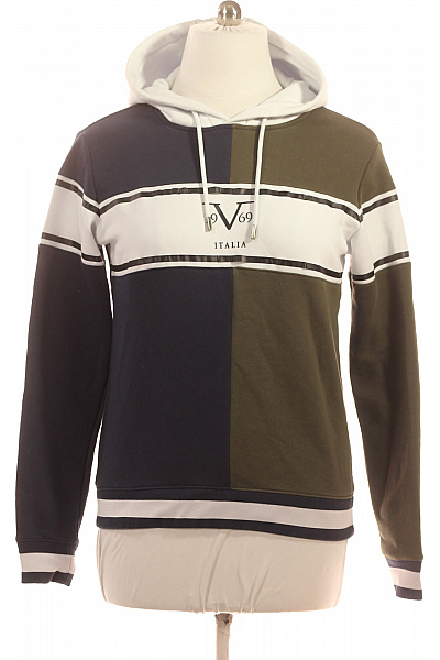 VERSACE Pánská barevná celorozepínací mikina s kapucí a potiskem Vel. m | VERSACE | obrázek 2