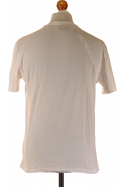 Hugo Boss Pánské bavlněné tričko bílé s krátkým rukávem basic s nápisem Velikost S | Hugo Boss | obrázek 3