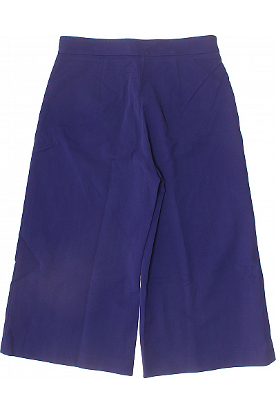 MSGM Dámské bavlněné široké volné kalhoty pod kolena elegantní fialové s kapsami Vel. EU 42 | MSGM | obrázek 2