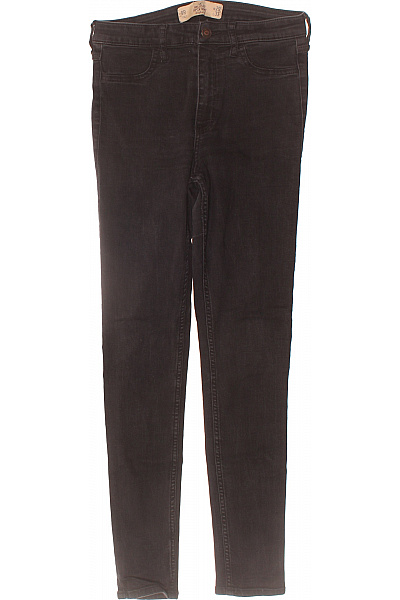 Hollister Dámské černé Skinny Džíny Strečové S Vysokým Pasem Vel. W29