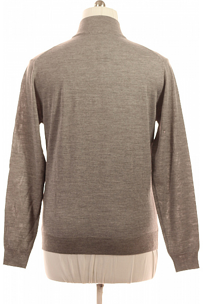 roberto cavalli Hnědý tenký pletený rolák na zip elegantní basic Velikost XXL | roberto cavalli | obrázek 2