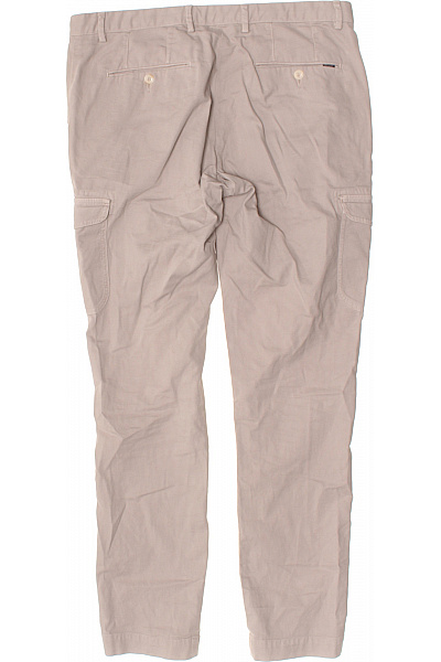 HACKETT Pánské bavlněné cargo kalhoty béžové volnočasové rovné s kapsami Vel. 34R | HACKETT | obrázek 2