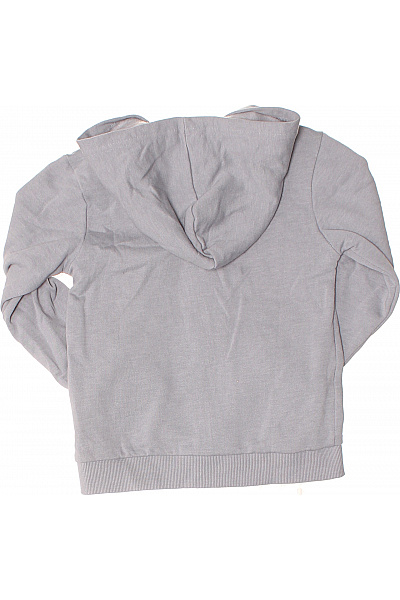 minymo Dětská chlapecká šedá mikina na zip s kapucí Velikost 110 | minymo | obrázek 3