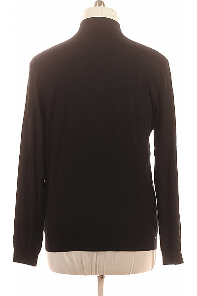 ONLY & SONS Pánský viskózový pulovr černý na zip se stojáčkem elegantní Vel. XL | ONLY & SONS | obrázek 2