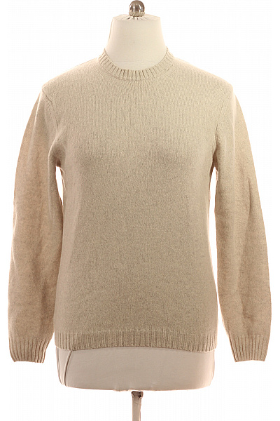 LAWRENCE GREY Pánský béžový žebrovaný pulovr basic přes hlavu Velikost l | LAWRENCE GREY | obrázek 2