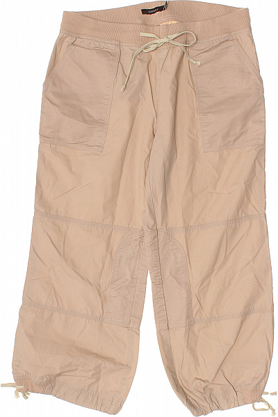 InWear Dámské bavlněné tříčtvrteční volnočasové kalhoty s kapsami béžové Velikost M | InWear | obrázek 2