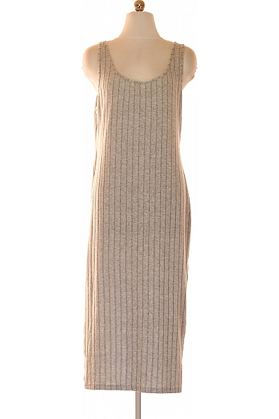 šaty tílkové žebrované dlouhé šedé Velikost L | Unimoda | obrázek 2