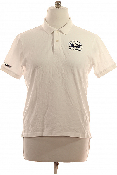 La Martina Pánské bavlněné bílé polo tričko s krátkým rukávem a výšivkou Velikost xl | La Martina | obrázek 2