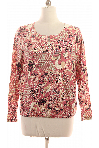 OLSEN Dámská halenka s krátkým rukávem a potiskem růžová Velikost XXL | OLSEN | obrázek 2