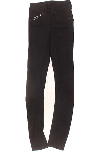 G-Star Dámské Bavlněné černé Džíny Strečové Skinny S Kapsami Vel. 24