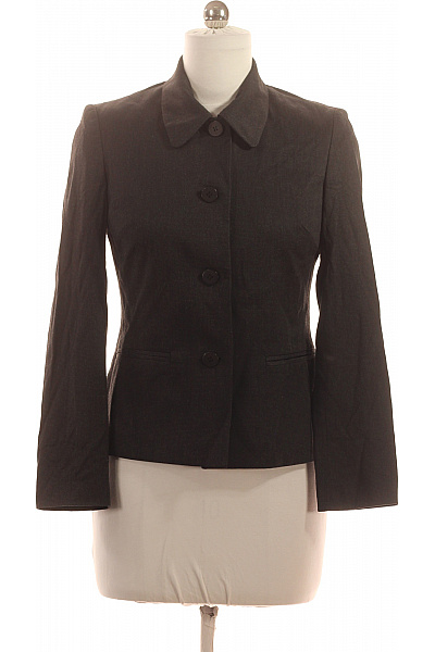 Next Dámský tmavý vypasovaný blejzr elegantní jednořadé s klopy na běžné nošení Vel. 10 | Next | obrázek 2