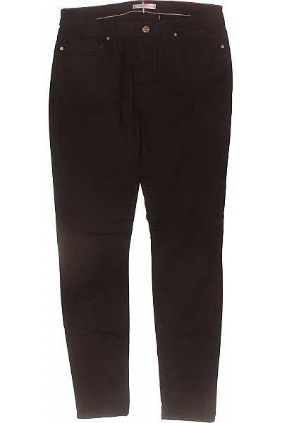 TOMMY HILFIGER Dámské Bavlněné černé Skinny Džíny Strečové Pružné Velikost EU 32/30