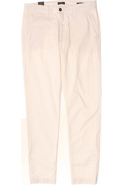 LIU JO Bavlněné Rovné Kalhoty S Kapsami Na Knoflíky Klasické Vel. 34