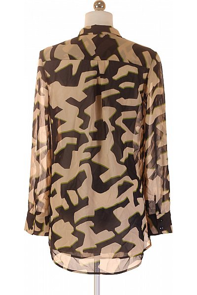 COMMA Dámská halenka s dlouhým rukávem a potiskem béžová Velikost 34 | COMMA | obrázek 2