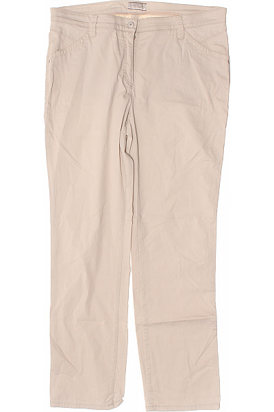 BRAX Dámské bavlněné volnočasové rovné kalhoty béžové s kapsami Velikost 44+ | BRAX | obrázek 2