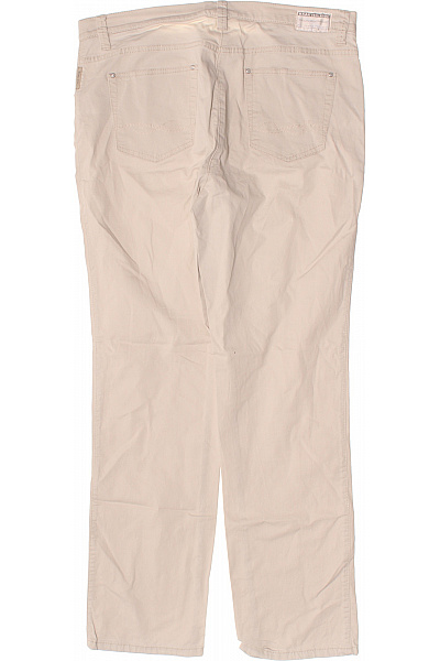 BRAX Dámské bavlněné volnočasové rovné kalhoty béžové s kapsami Velikost 44+ | BRAX | obrázek 3