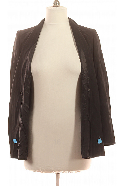 Max Mara vlněné dámské sako elegantní pruhované dvouřadé business jarní Velikost 42 | Max Mara | obrázek 4