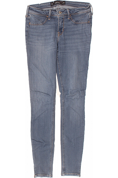 Hollister Dámské Modré Strečové Skinny Džíny Seprané Vel. W26