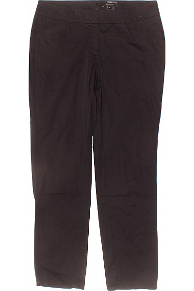 COMMA Dámské Tmavé Rovné Kalhoty Volnočasové Elegantní Látkové S Kapsami Vel. 40