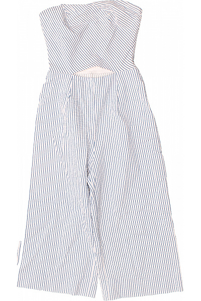 ZARA modrý pruhovaný overal bez rukávů letní Velikost XS | ZARA | obrázek 2