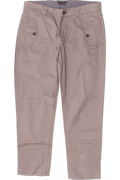 Marc O´Polo Dámské Bavlněné Chinos Volnočasové Rovné S Kapsami Ležérní Béžové Vel. M