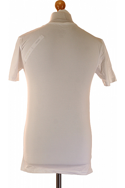 BALDESSARINI Pánské bavlněné bílé tričko V výstřih krátký rukáv basic Vel. S | BALDESSARINI | obrázek 3