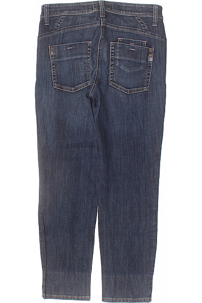 CAMBIO Dámské bavlněné modré džíny strečové seprané slim fit zkrácené Vel. EU 38 | CAMBIO | obrázek 2