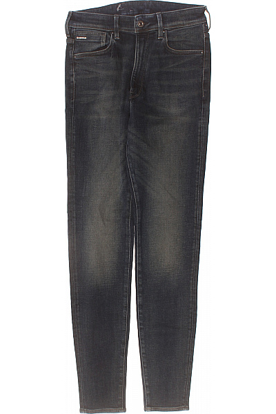 G-Star Pánské Tmavě Modré Strečové Džíny Skinny Fit Seprané Vel. 28/32