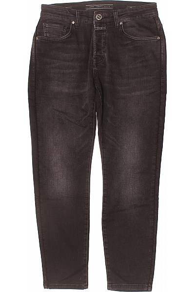 Luxury Pánské Džíny úzké černé Seprané Slim Fit Vel. 32/32