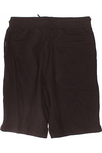 PLEIN SPORT Černé sportovní teplákové kraťasy s potiskem a stahovací šňůrkou Velikost M | PLEIN SPORT | obrázek 3