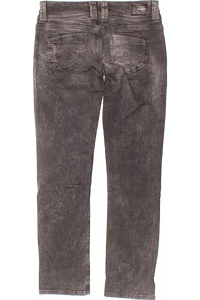 Pepe Jeans Dámské bavlněné džíny šedé seprané rovné strečové s vysokým pasem Velikost EU 28/30 | Pepe Jeans | obrázek 2