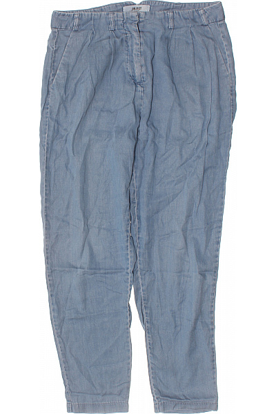 OBJECT Dámské lyocellové volné kalhoty modré ležérní s gumou v pase Vel. 38 | OBJECT | obrázek 2