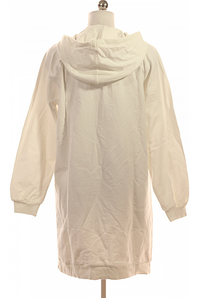 LIU JO Dámská prodloužená bílá mikina s kapucí a kamínky streetwear Vel. XS | LIU JO | obrázek 2