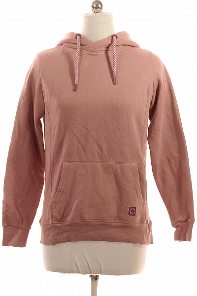 Sublevel Dámská Bavlněná Růžová Mikina S Kapucí Přes Hlavu Klokaní Kapsou Streetwear Vel. M
