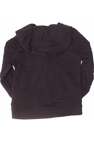 minymo Dětská Chlapecká Černá Mikina Zip Kapuce Bavlněná Klokaní Kapsa Vel. 110 | minymo | obrázek 3