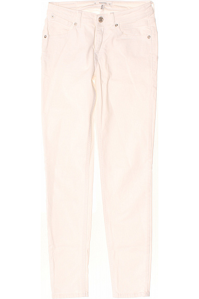 MANGO Dámské Bílé Skinny Džíny Velikost 36