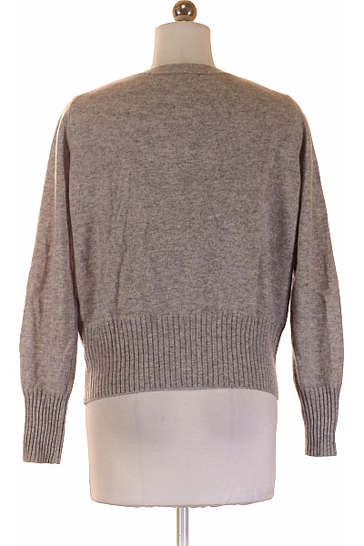 LAWRENCE GREY Dámský kašmírový kardigan šedý žebrovaný propínací crop elegantní Vel. S | LAWRENCE GREY | obrázek 2