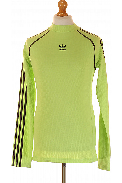 ADIDAS Dlouhý rukáv polyesterové sportovní funkční světle zelené kompresní Vel. S | ADIDAS | obrázek 2