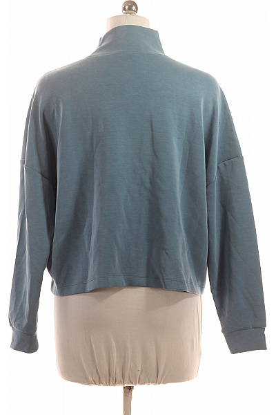 MARC AUREL Dámský modrý crop top s dlouhým rukávem a nápisem basic Velikost 38 | MARC AUREL | obrázek 2