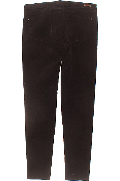 MANGO Dámské černé manšestrové kalhoty skinny s kapsami ležérní Velikost M | MANGO | obrázek 3