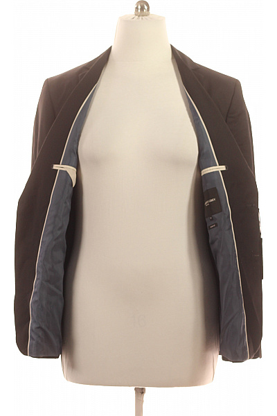 LAWRENCE GREY Pánské Polyesterové Sako Hnědé Jednořadé Business Ležérní Velikost 54 | LAWRENCE GREY | obrázek 4