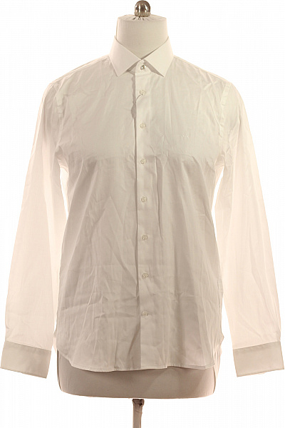 MICHAEL KORS Pánská Bavlněná Košile Bílá Elegantní Business Dlouhá S Prodlouženým Rukávem Vel. 43