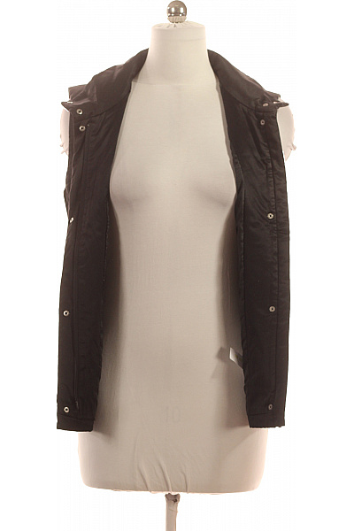 TAIFUN Dámská černá prošívaná krátká vesta stojáček zipy Velikost 40 | TAIFUN | obrázek 4