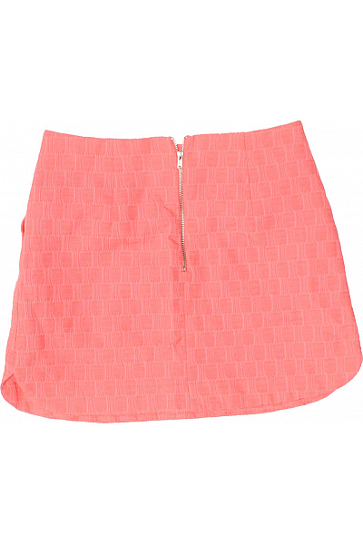 Topshop Dámská polyesterová mini sukně korálová texturovaná áčková s kapsami Vel. 36 | Topshop | obrázek 3