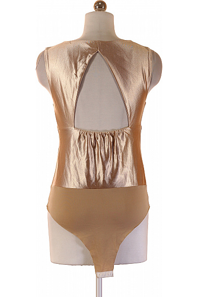 Rinascimento Dámská halenka bez rukávů zlatá lesklá s uzlem Vel. M | Rinascimento | obrázek 3